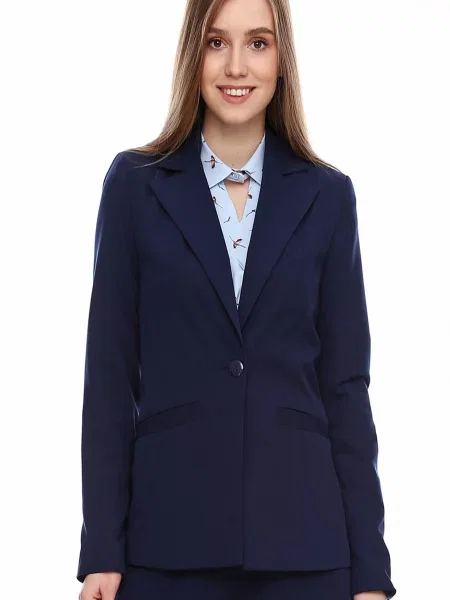 Піджак LadyLike бавовна/поліестер синій