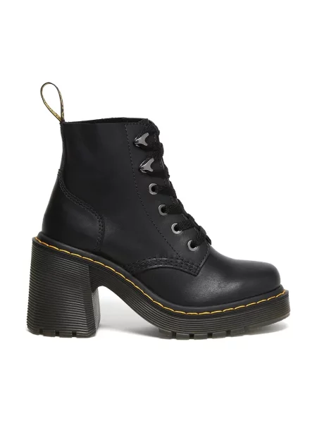 Dr. Martens cizme de piele Jesy cu drept negru