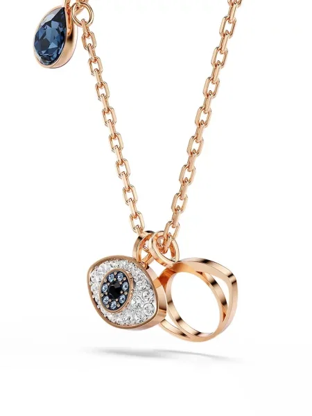 Aur roz palton Swarovski transparente roz