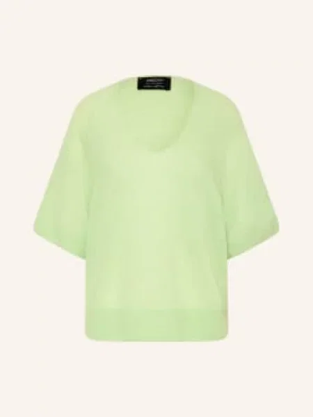 Marc Cain Pletené Tričko S Alpakou A Mohérem patina green zelené