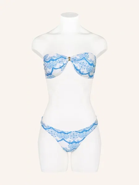 Melissa Odabash Bandeau Bikiny Liguria tmavě modrá / modrá bílá