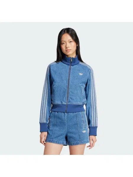 ADIDAS ORIGINALS Demisezoninė striukė mėlyna / melsvai / tamsiai džinso mėlyna pilka