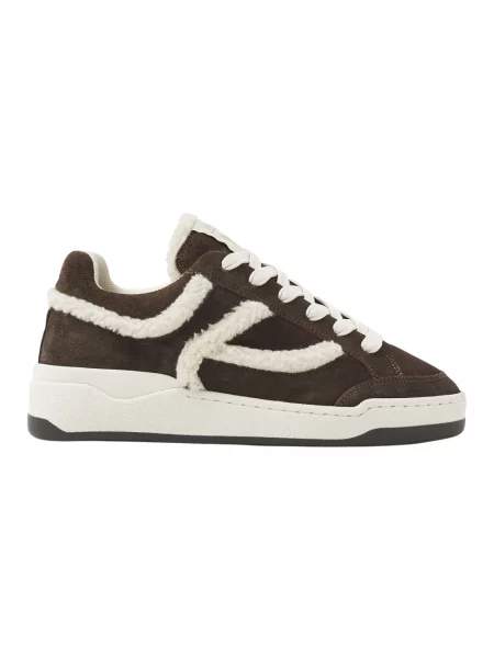 Sneakersy Via Vai skórzane brązowe