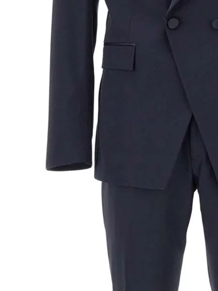 Costum Corneliani de lână de costum albastru