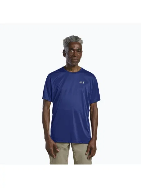 Tricou de trekking pentru bărbați Jack Wolfskin Tech T blue orchid albastru