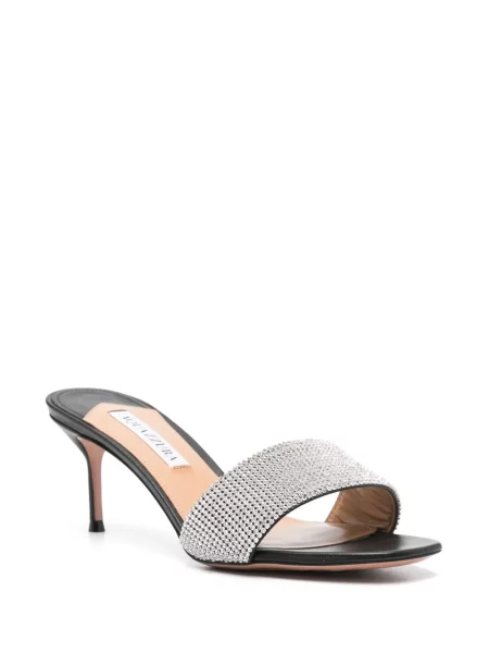 Сандали Aquazzura с кристали черно