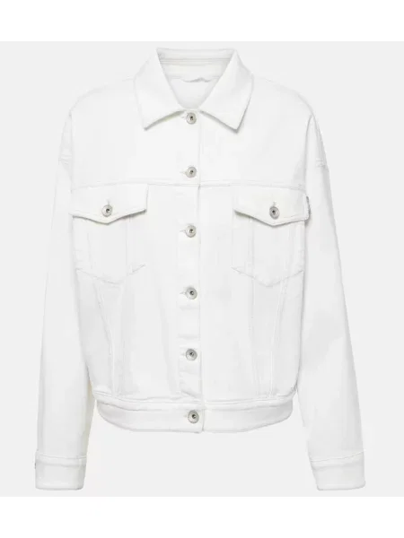 Kurtka jeansowa Brunello Cucinelli biała