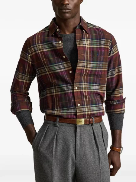 Τρέξιμο polo Polo Ralph Lauren υφαίνω διαγωνίως κλασικό πράσινο