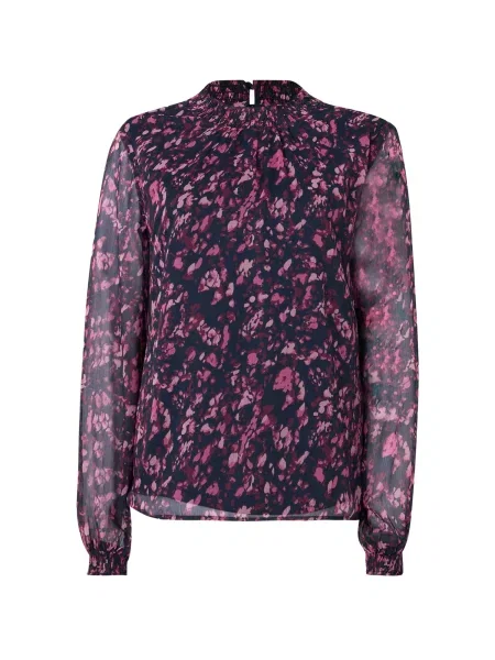 VILA Bluză VIFALIA mauve negru