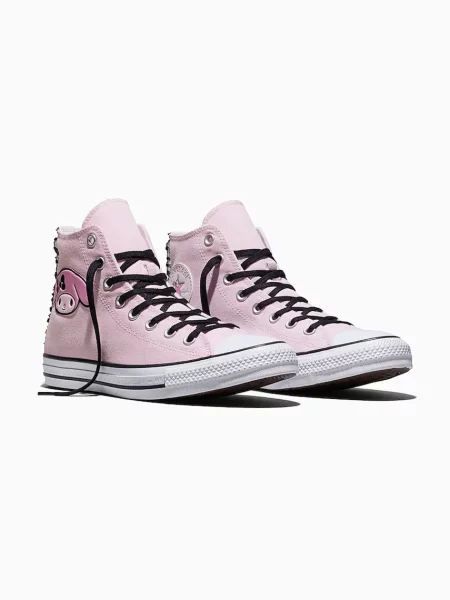 Converse x Hello Kitty Chuck Taylor All Star HI platnene superge roza