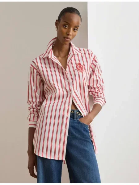 LAUREN RALPH LAUREN Cămașă | Relaxed fit roșu