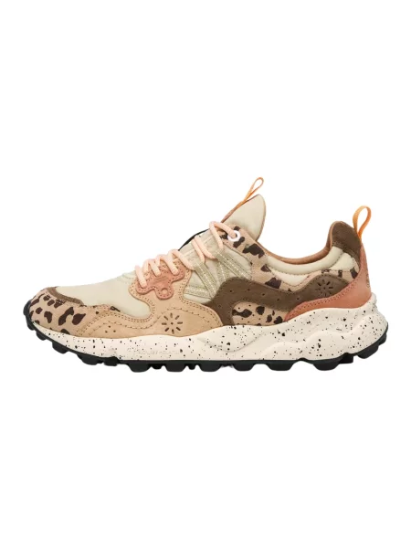 Sneakersy Flower Mountain zamszowe w kwiatki beżowe