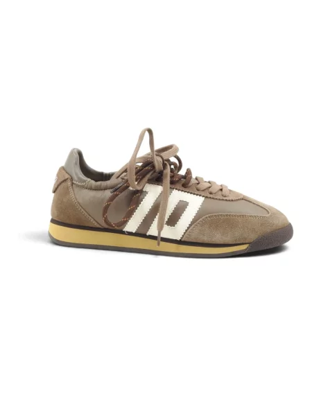 Sneakersy Back70 skórzane brązowe