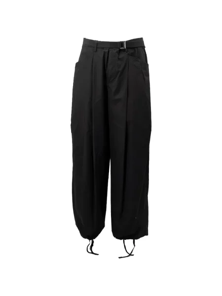 Cu centură pantaloni Sacai cu cordon negru