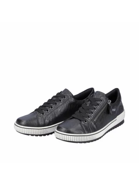 Sneakersy Remonte skórzane czarne