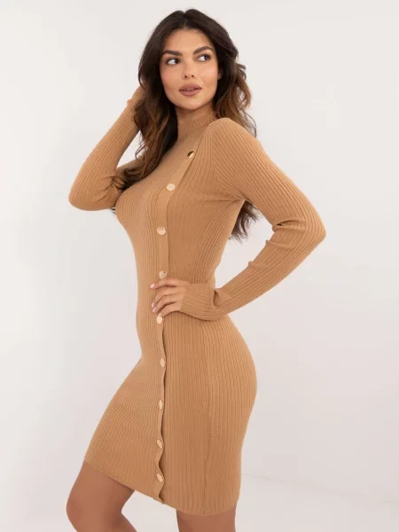 Rochie Wool Fashion Italia de costum maro