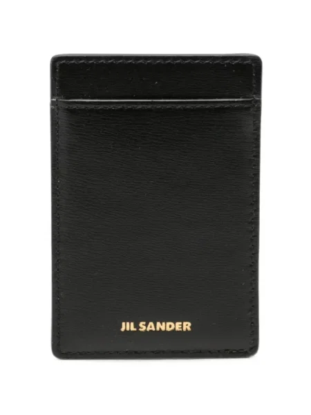 Portofel Jil Sander din piele negru
