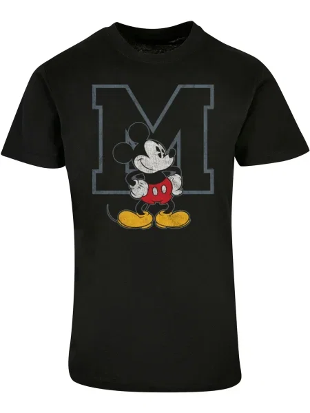 ABSOLUTE CULT Póló Mickey Mouse Classic mustár / piros / fekete fehér