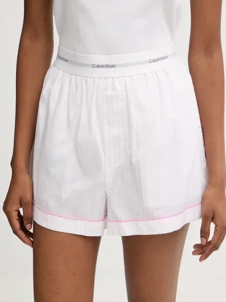 Късо долнище на пижама Calvin Klein Underwear розово