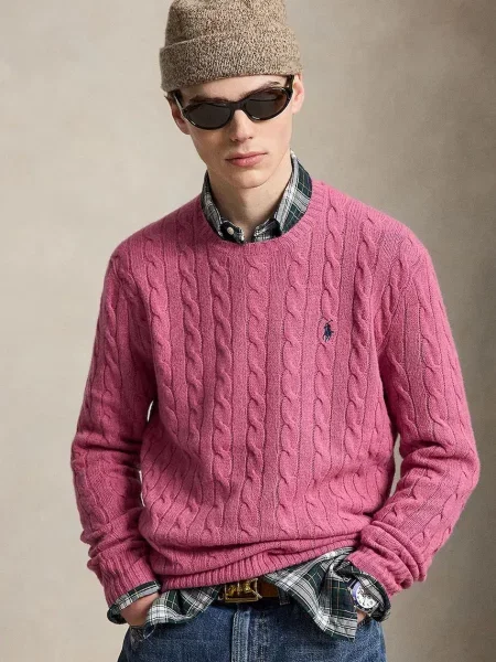 Polo Ralph Lauren Sweter jasny różowy