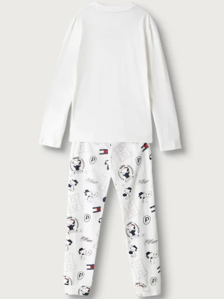 Tommy Hilfiger dvojdielne pyžamo detské x Peanuts biela