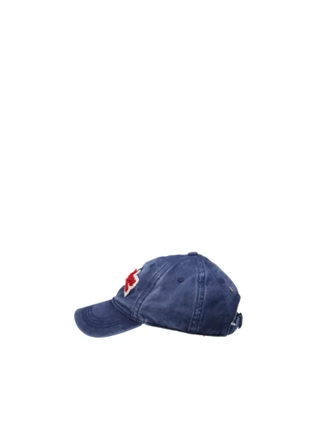 Czapka z daszkiem Golden Goose frotte niebieska
