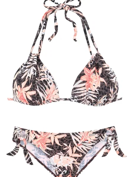 BUFFALO Bikini rjava / roza / črna bela