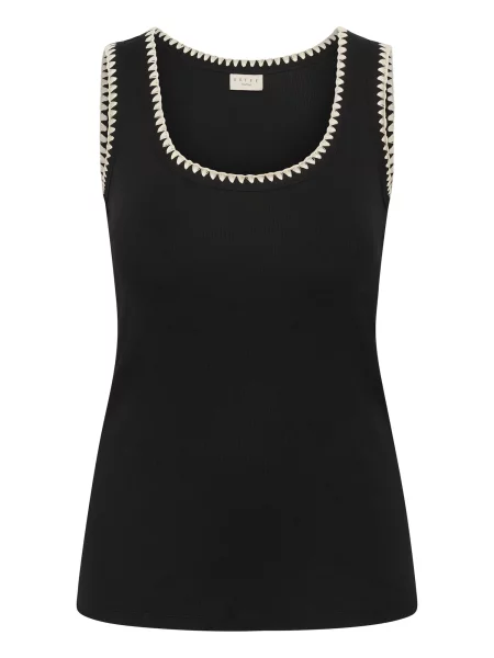 KAFFE CURVE Top KCCarina crem negru