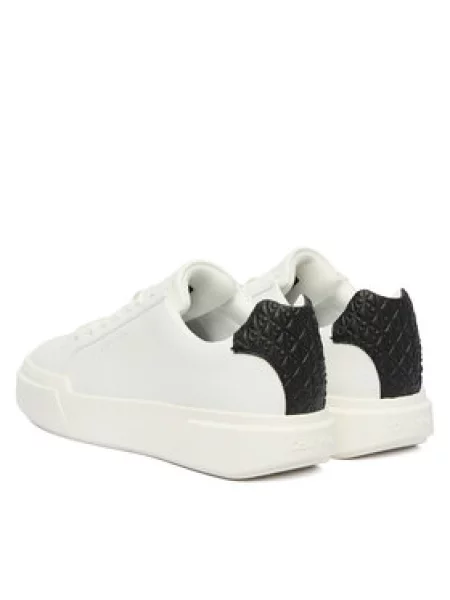 Calvin Klein Tenisice Chunky Cupsole Laceup Lth Bt Aop bijela