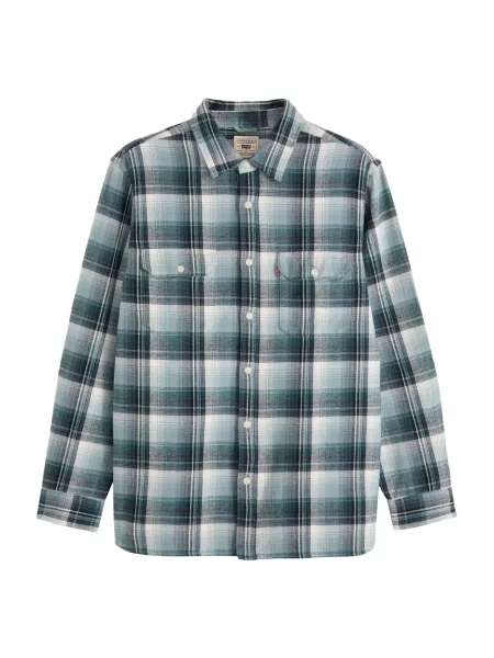 LEVI'S ® Cămașă JACKSONWORKER turcoaz / negru alb