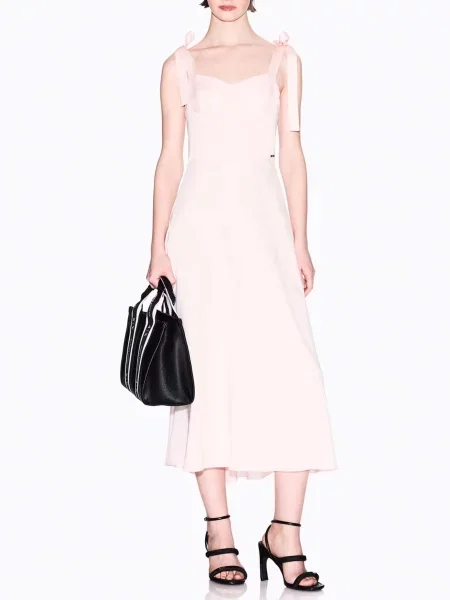 Платье миди Armani Exchange розовое