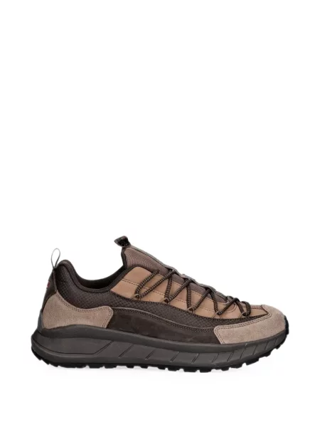 Sneakerși Napapijri cu șireturi din dantelă maro