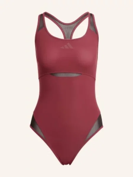 Adidas Plavky Lanelux Mesh S Výřezy tmavě červená černá