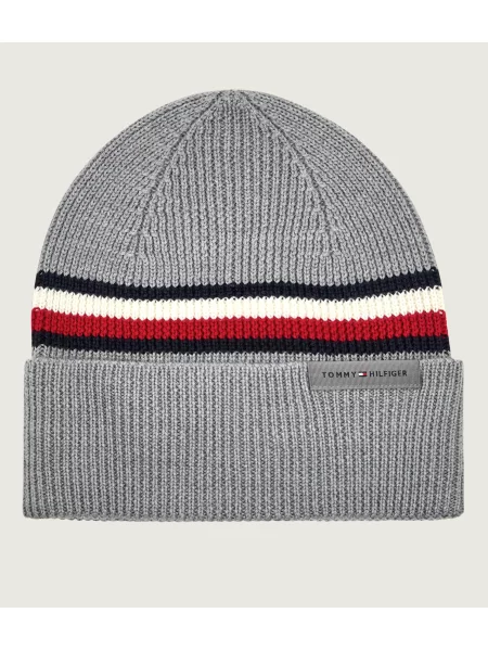 TOMMY HILFIGER Căciulă bleumarin roșu / alb gri