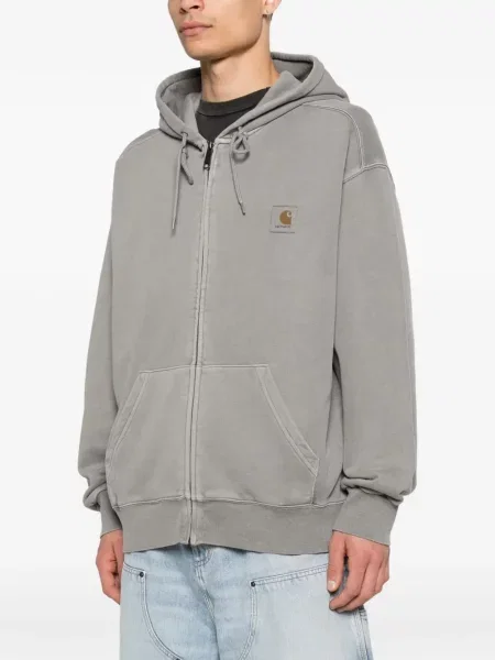 Hanorac cu glugă Carhartt Wip cu glugă gri