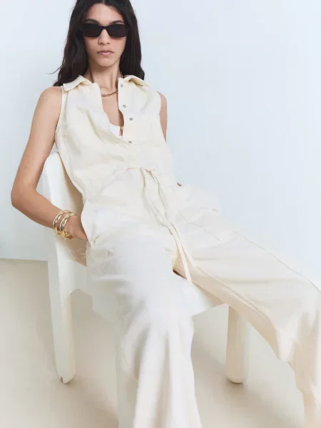 Комбінезон MANGO кремовий