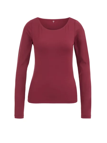 WE Fashion Tricou cranberry roșu