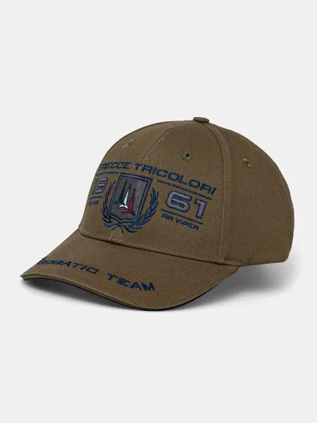 Шапка с козирка Aeronautica Militare с апликация зелено