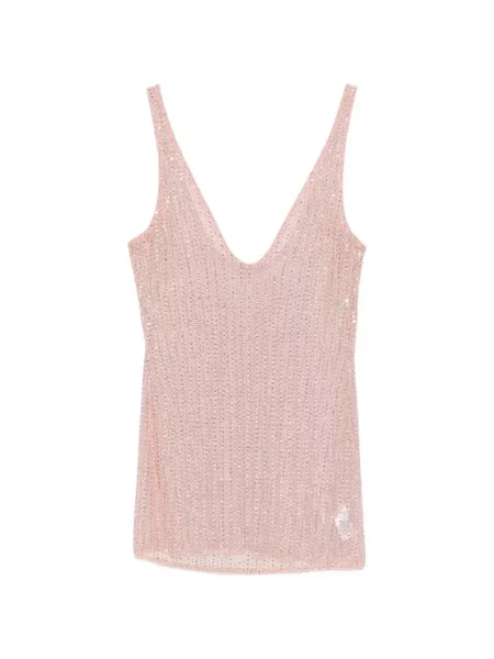 Rochie mini Venuja fără mâneci roz
