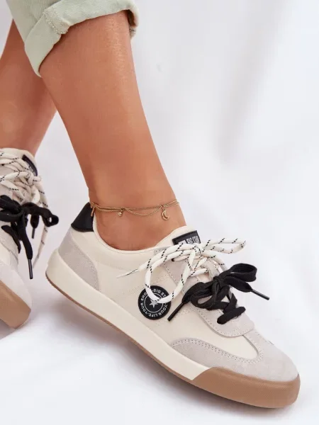 Teniși Big Star Shoes cu șireturi gri