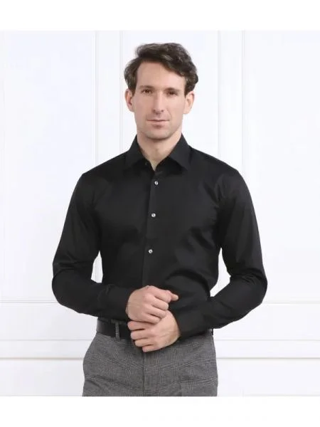 BOSS BLACK Cămașă negru