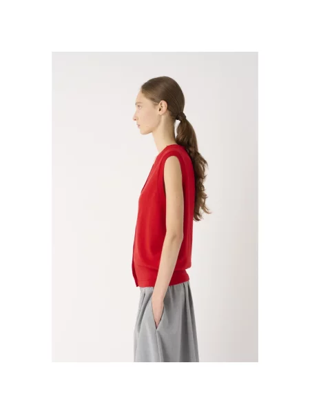 Sweter Meimeij czerwony