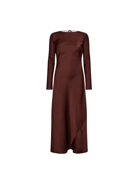 Maksi sukienka maxi Co'couture brązowa