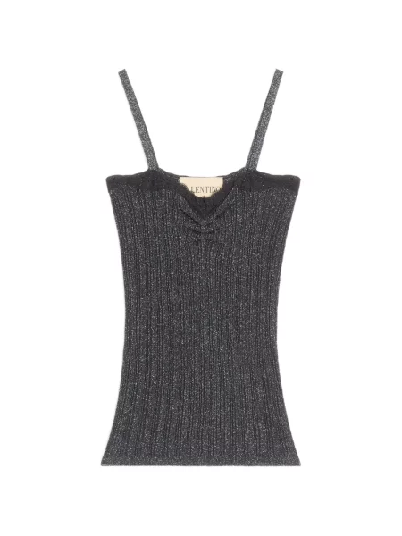 Top Valentino Garavani tricotate negru