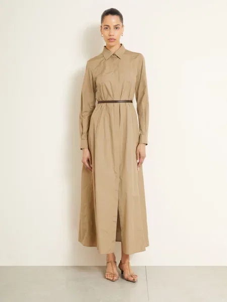 Max Mara Šaty Ve Stylu Košile Adunco béžová