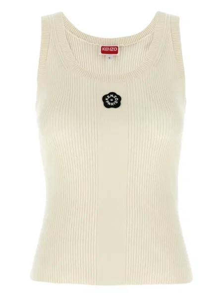 Top Kenzo cu model floral alb