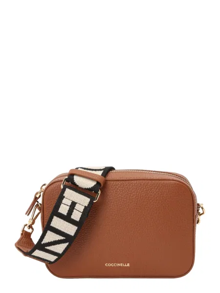 Coccinelle geantă crossbody pentru femei din piele maro