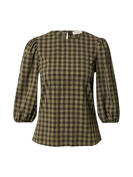Oasis Halenka Gingham khaki černá