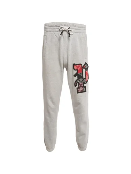 Kalhoty Palm Angels se záplatami šedé