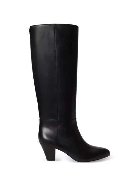 Botine Lauren Ralph Lauren din piele negru